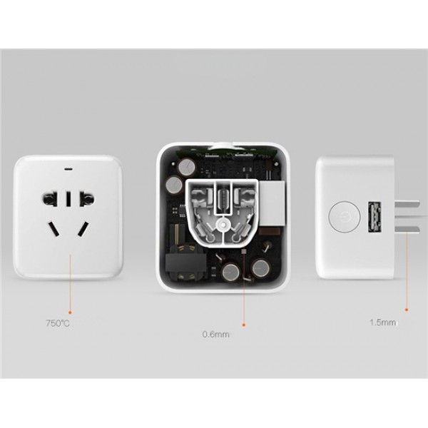 Smart Socket WiFi Phone Charger Wireless Remote Control Smart Plug (White)