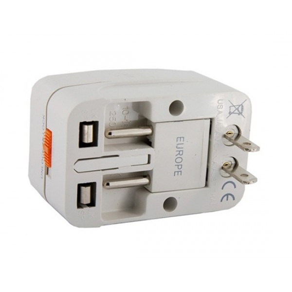 Global Travel Adapter Adaptor (White)