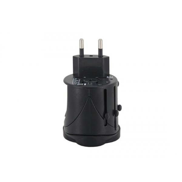 Universal Travel Power Plug Adapter (Black)