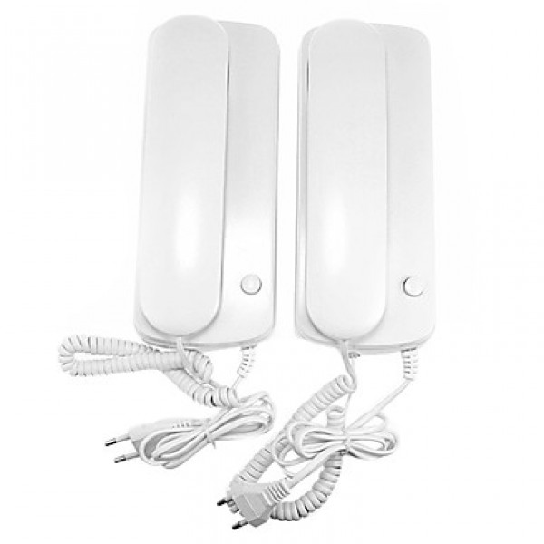 Home/Office Wired Intercom Telephone System with Wall Mount (2-Pack)