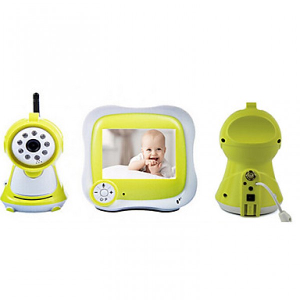 IP Camera for baby room Night Vision 3.5" LCD (1/3 Inch CMOS 380TV Line)