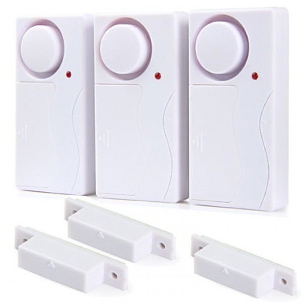 1 to 3 Remote Control Door Security Alarm   Smart Magnetic Sensor Window Anti-theft Alertor For Home Office Warehouse  