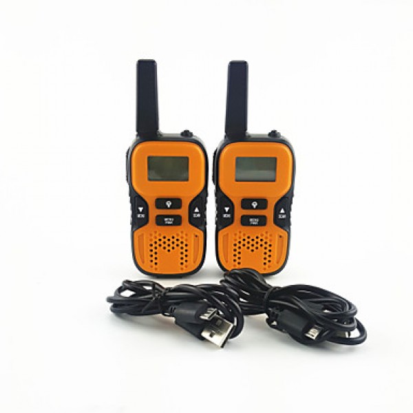 Kids Walkie Talkies Handheld 2-way Radio 22 CH 462.550- 467.7250MHz 0.5W Portable UHF Intercom for Hiking Camping